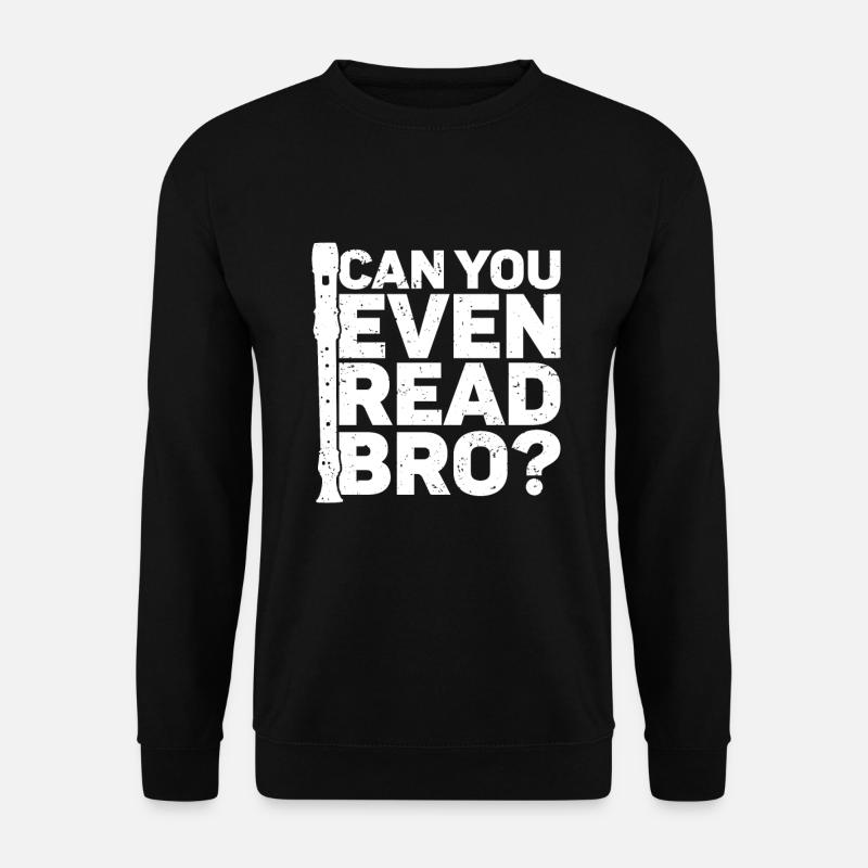 Flöte - Unisex Pullover - Schwarz