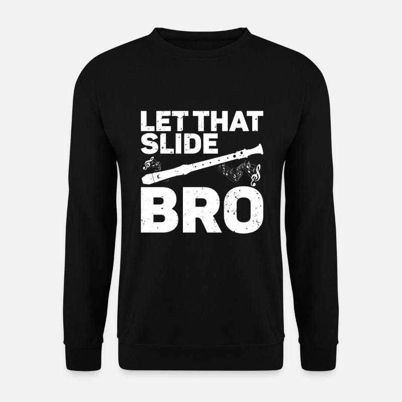 Flöte - Unisex Pullover - Schwarz