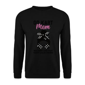 Go karting - Unisex Sweatshirt - black - Front - Alina (178cm) & Michal (187cm)