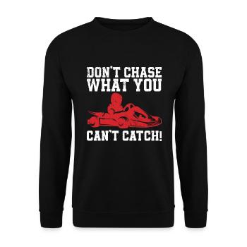 Faire du karting - Sweat-shirt Unisexe - noir - Devant - Alina (178cm) & Michal (187cm)
