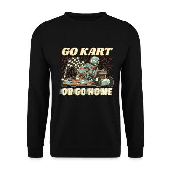 Faire du karting - Sweat-shirt Unisexe - noir - Devant - Alina (178cm) & Michal (187cm)