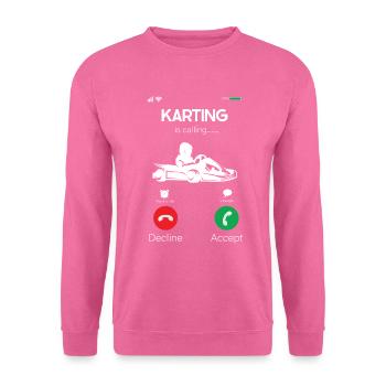 Go karting - Unisex Sweatshirt - pink - Front