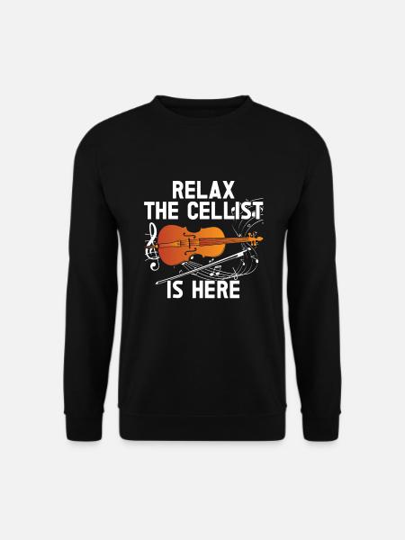 Cello -Musical instrument - Unisex Sweatshirt - black
