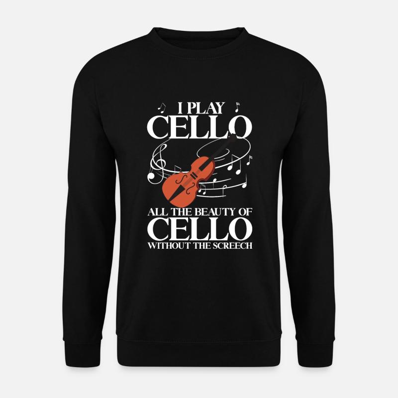 Violoncelle -Instrument de musique - Sweat-shirt Unisexe - noir