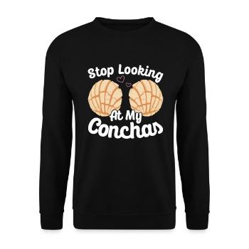 Conchas Pan dulce Latina Espagnol - Sweat-shirt Unisexe - noir - Devant - Alina (178cm) & Michal (187cm)