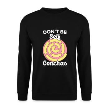 Conchas Pan dulce Latina Espagnol - Sweat-shirt Unisexe - noir - Devant - Alina (178cm) & Michal (187cm)