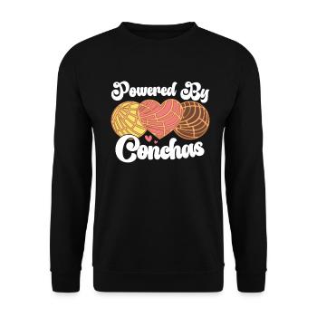 Conchas Pan dulce Latina Espagnol - Sweat-shirt Unisexe - noir - Devant - Alina (178cm) & Michal (187cm)