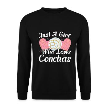 Conchas Pan Dulce Latina Espagnol - Sweat-shirt Unisexe - noir - Devant - Alina (178cm) & Michal (187cm)