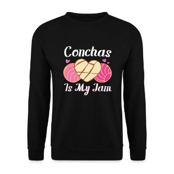 Conchas Pan Dulce Latina Espagnol - Sweat-shirt Unisexe - noir - Devant - Alina (178cm) & Michal (187cm)