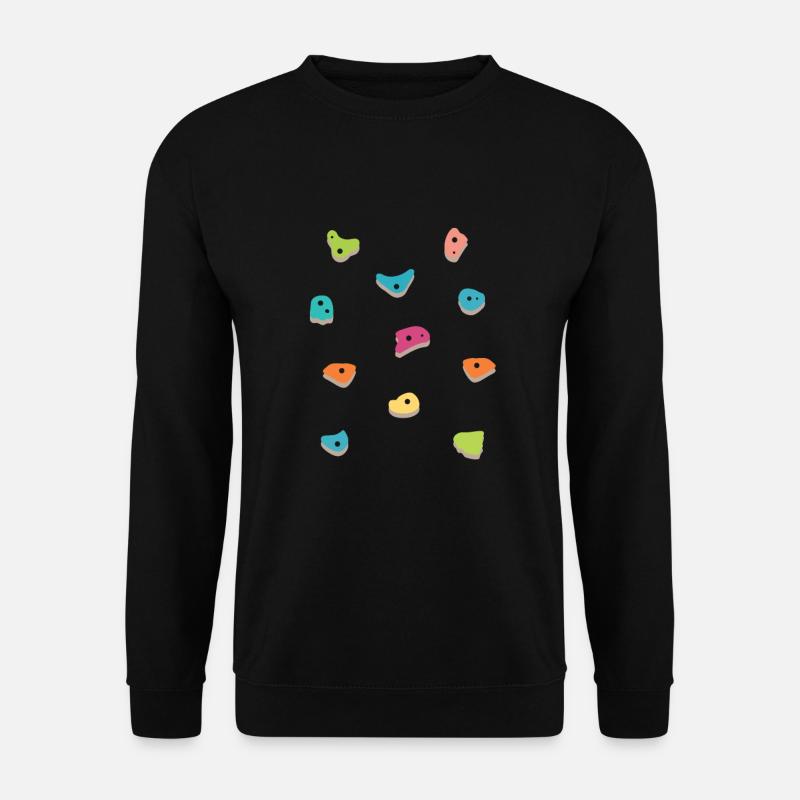 Wall climbing Bouldering rock face - Unisex Sweatshirt - black
