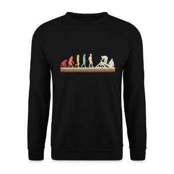 Couvreur - Réparation de toiture - Sweat-shirt Unisexe - noir - Devant - Alina (178cm) & Michal (187cm)