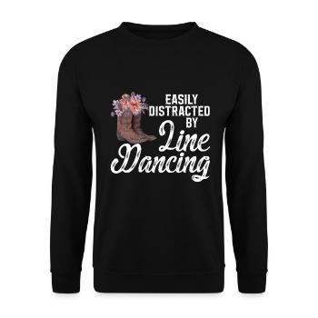 Line Dancing Cowboy Boots Western - Unisex Pullover - Schwarz - Vorne - Alina (178cm) & Michal (187cm)