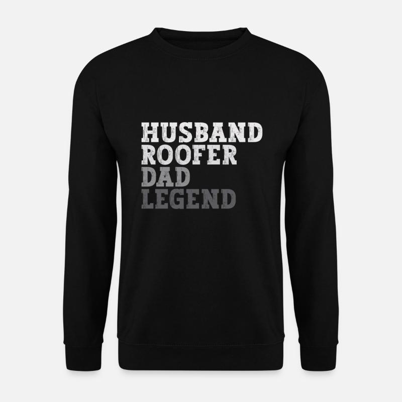 Dachdecker -Dachhäuser Reparaturen - Unisex Pullover - Schwarz