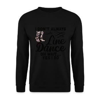 Line Dancing Cowboy Boots Western - Unisex Pullover - Schwarz - Vorne - Alina (178cm) & Michal (187cm)