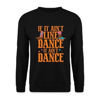 Line Dancing Cowboy Boots Western - Unisex Pullover - Schwarz - Vorne - Alina (178cm) & Michal (187cm)