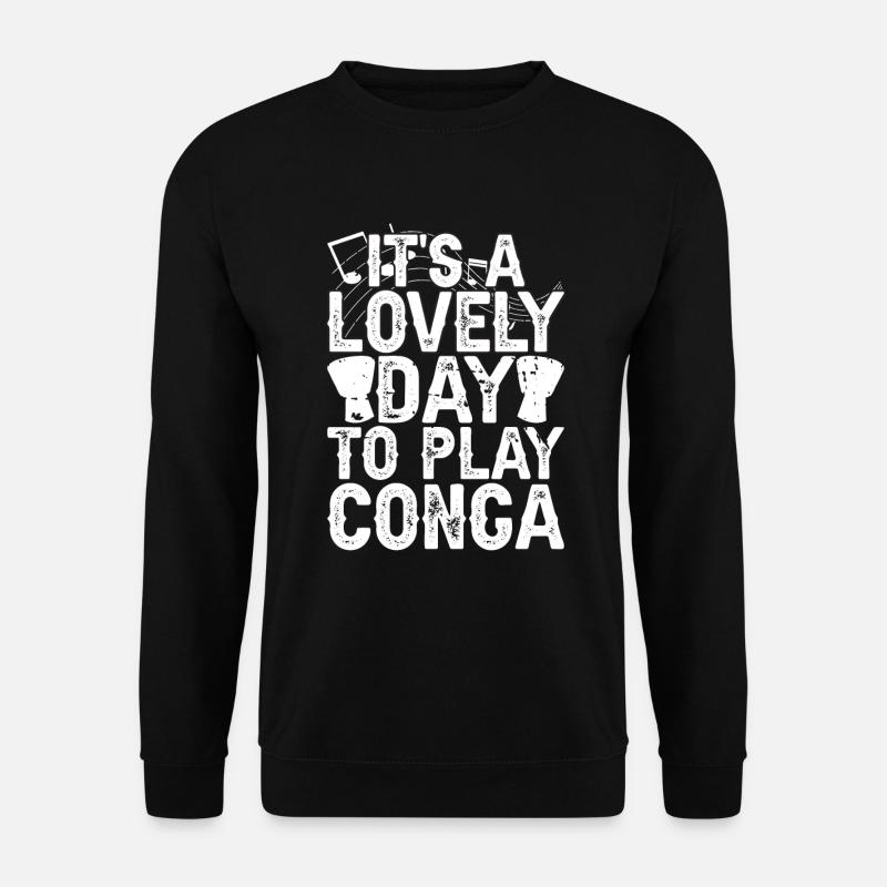 Conga Drum Musician Drumline - Sweat-shirt Unisexe - noir