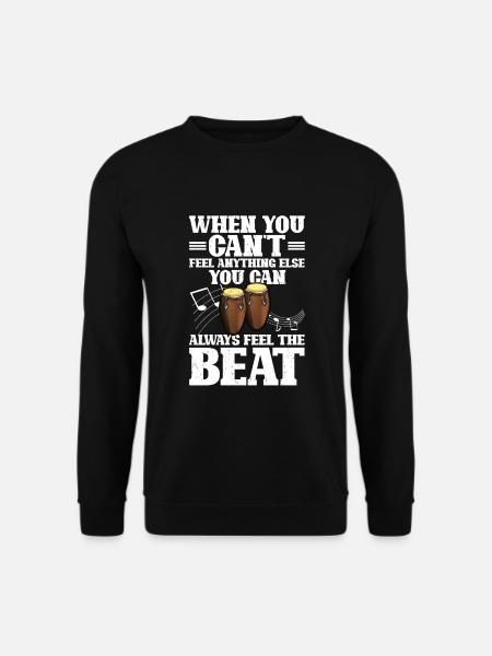 Conga Drum Musician Drumline - Unisex Sweatshirt - black