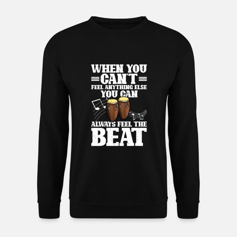 Conga Drum Musician Drumline - Unisex Sweatshirt - black