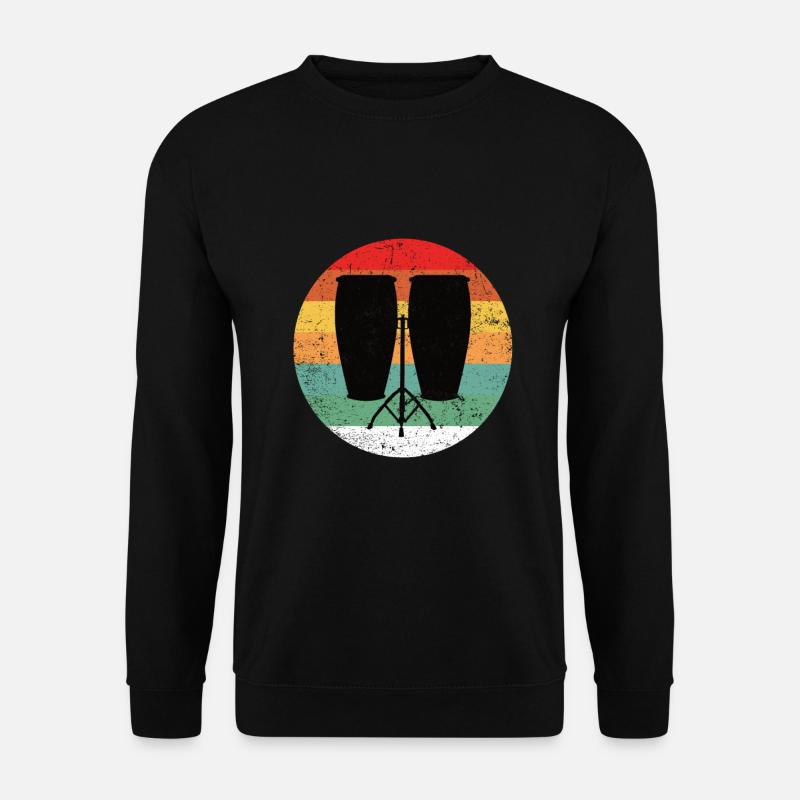 Conga Drum Musicien Drumline - Sweat-shirt Unisexe - noir