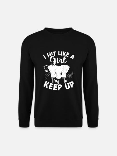 Conga Drum Musician Drumline - Unisex Sweatshirt - black