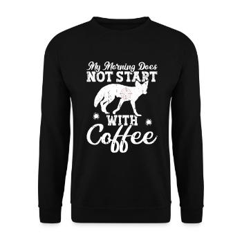 Kojotenjagd - Unisex Pullover - Schwarz - Vorne - Alina (178cm) & Michal (187cm)