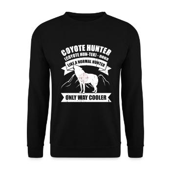 Kojotenjagd - Unisex Pullover - Schwarz - Vorne - Alina (178cm) & Michal (187cm)