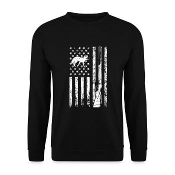 Kojotenjagd - Unisex Pullover - Schwarz - Vorne - Alina (178cm) & Michal (187cm)
