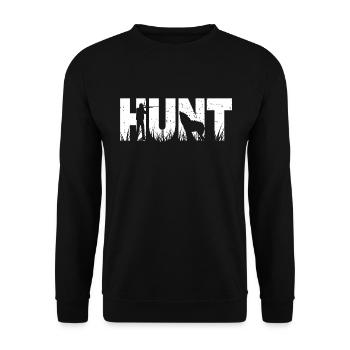 Kojotenjagd - Unisex Pullover - Schwarz - Vorne - Alina (178cm) & Michal (187cm)