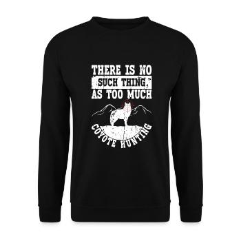 Kojotenjagd - Unisex Pullover - Schwarz - Vorne - Alina (178cm) & Michal (187cm)