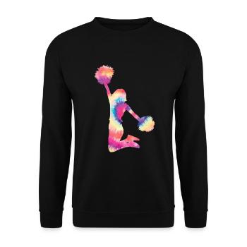 Cheerleader - Sweat-shirt Unisexe - noir - Devant - Alina (178cm) & Michal (187cm)