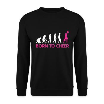 Cheerleader - Unisex Pullover - Schwarz - Vorne - Alina (178cm) & Michal (187cm)