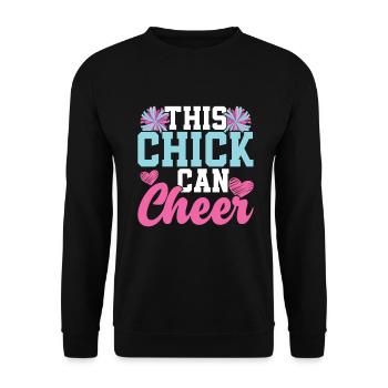 Cheerleader - Unisex Pullover - Schwarz - Vorne - Alina (178cm) & Michal (187cm)