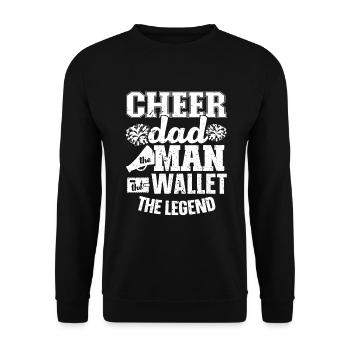 Cheerleader - Sweat-shirt Unisexe - noir - Devant - Alina (178cm) & Michal (187cm)