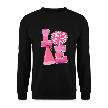 Cheerleader - Sweat-shirt Unisexe - noir - Devant - Alina (178cm) & Michal (187cm)