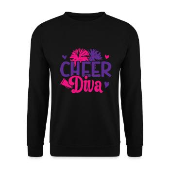 Cheerleader - Unisex Pullover - Schwarz - Vorne - Alina (178cm) & Michal (187cm)