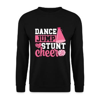 Cheerleader - Sweat-shirt Unisexe - noir - Devant - Alina (178cm) & Michal (187cm)