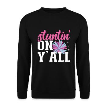 Cheerleader - Sweat-shirt Unisexe - noir - Devant - Alina (178cm) & Michal (187cm)