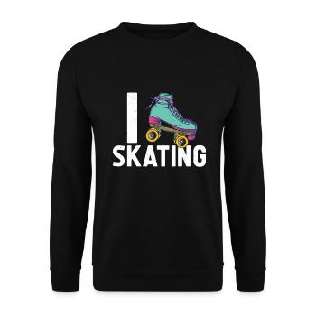 Patins - Sweat-shirt Unisexe - noir - Devant - Alina (178cm) & Michal (187cm)