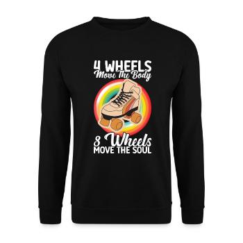 Patins - Sweat-shirt Unisexe - noir - Devant - Alina (178cm) & Michal (187cm)