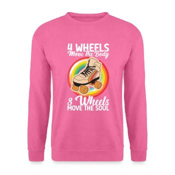 Roller skates - Unisex Sweatshirt - pink - Front