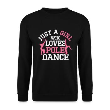 Pole Dance - Unisex Pullover - Schwarz - Vorne - Alina (178cm) & Michal (187cm)