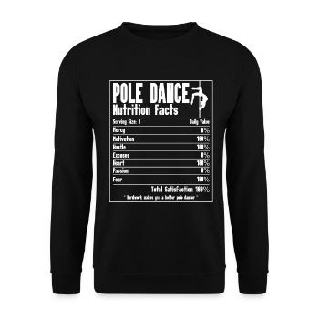 Pole Dance - Unisex Pullover - Schwarz - Vorne - Alina (178cm) & Michal (187cm)