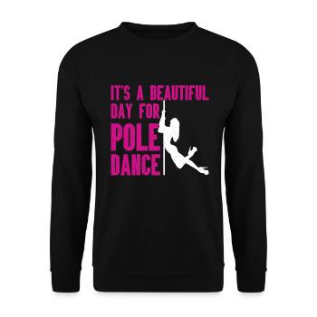 Pole Dance - Sweat-shirt Unisexe - noir - Devant - Alina (178cm) & Michal (187cm)