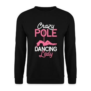 Pole Dance - Unisex Pullover - Schwarz - Vorne - Alina (178cm) & Michal (187cm)