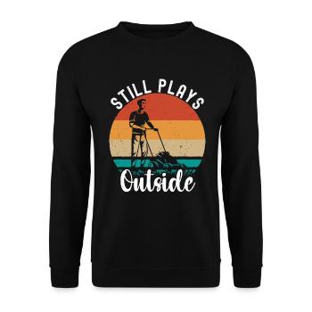 Mowing - Unisex Sweatshirt - black - Front - Alina (178cm) & Michal (187cm)