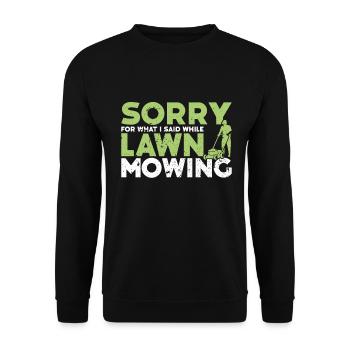 Mowing - Unisex Sweatshirt - black - Front - Alina (178cm) & Michal (187cm)