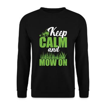 Mowing - Unisex Sweatshirt - black - Front - Alina (178cm) & Michal (187cm)