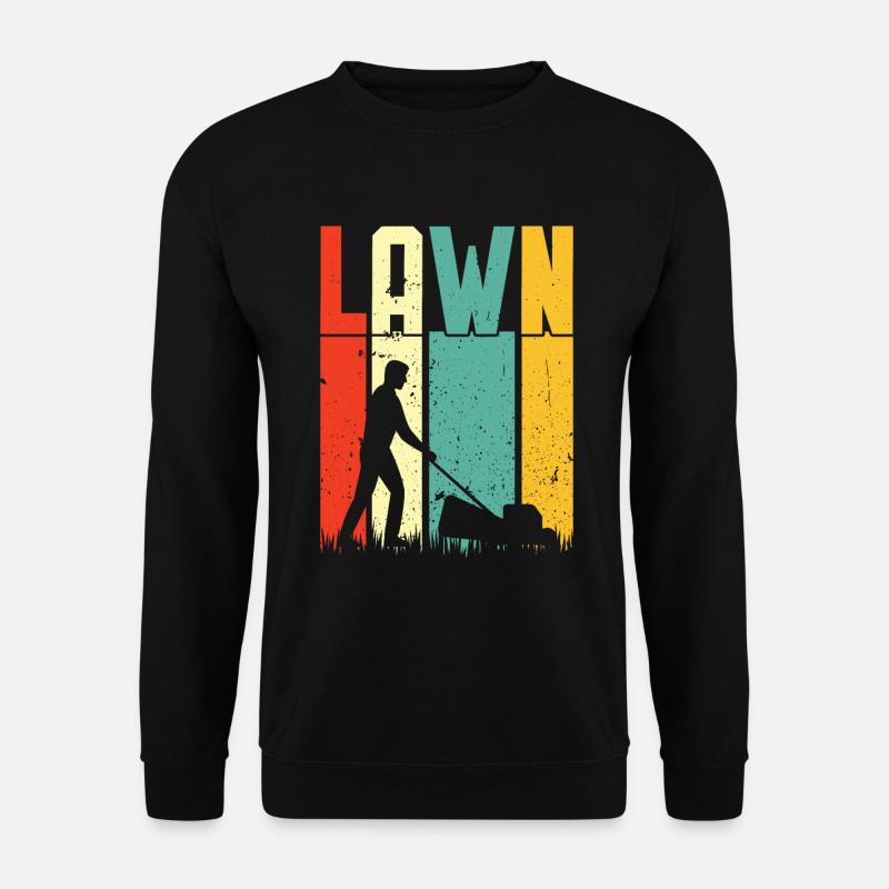 Rasenmähen - Unisex Pullover - Schwarz