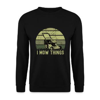 Mowing - Unisex Sweatshirt - black - Front - Alina (178cm) & Michal (187cm)