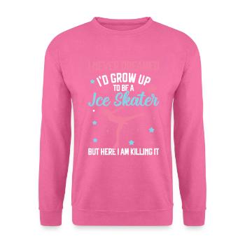 Eislaufen - Unisex Pullover - Pink - Vorne